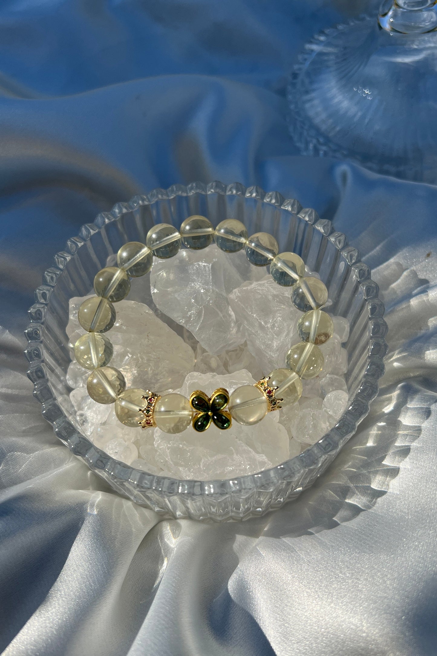 Handmade citrine crystal bracelet, beaded jewelry for healing energy and a thoughtful gift for her.