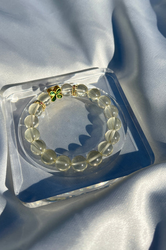 Handmade citrine crystal bracelet, beaded jewelry for healing energy and a thoughtful gift for her.